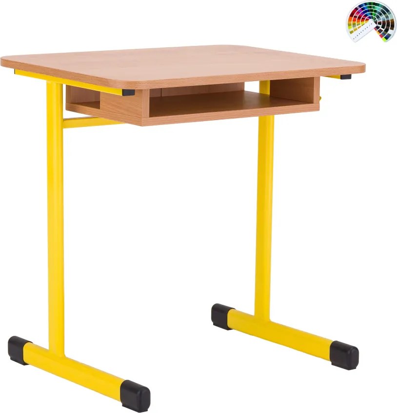 Školská žiacka Jednomiestna lavica VARIOFIX pevná, rôzne farby a veľkosti