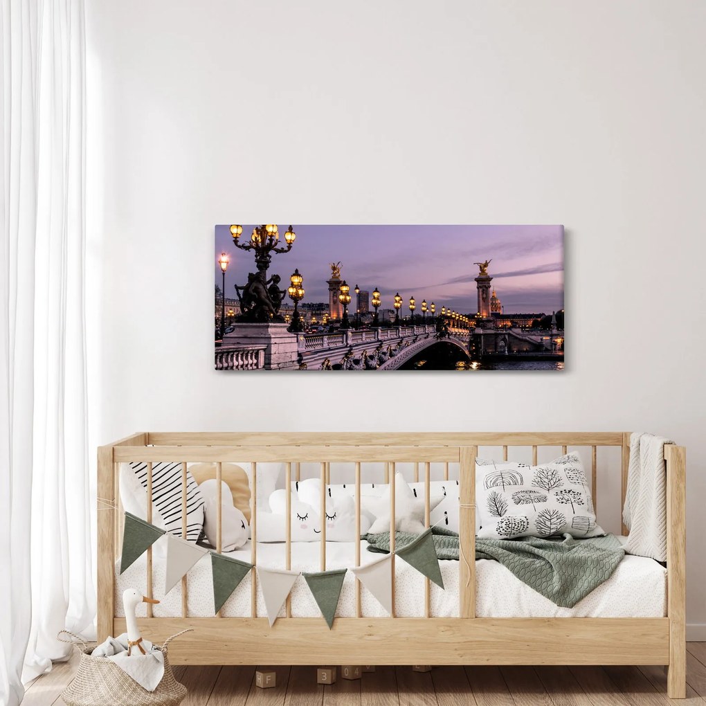 Obraz - Most Alexandra III. v Paríži (120x50 cm)