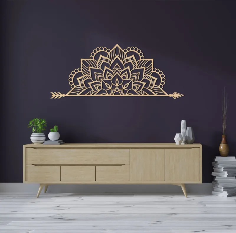 Mandala na stenu - Moderná drevená dekorácia v boho štýle | SENTOP HDF0492