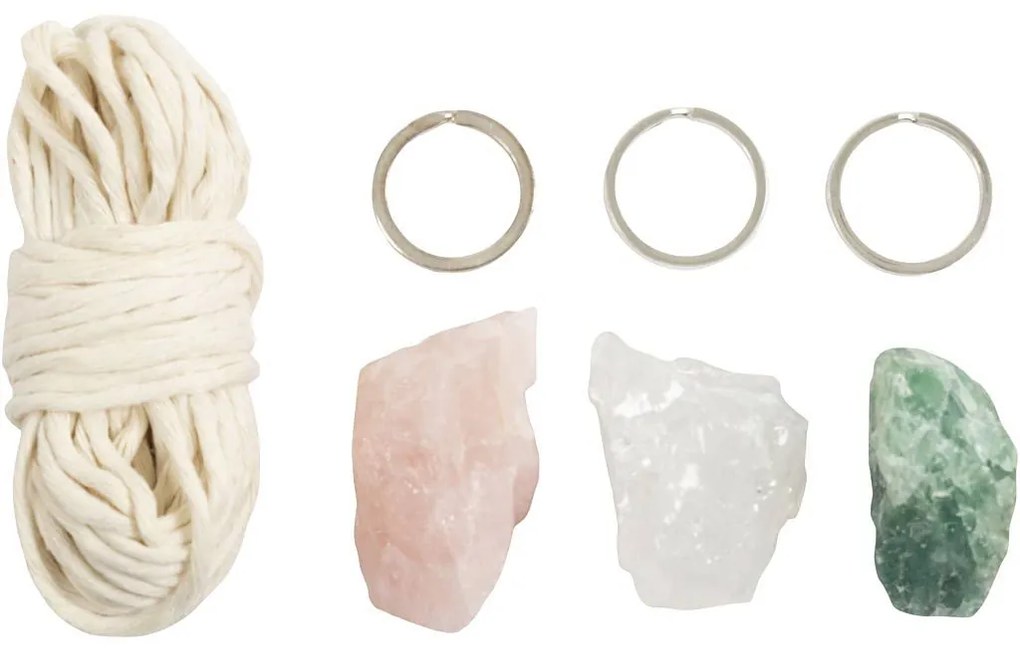 Kreatívna sada Mini Craft Kit Macramé Key Rings