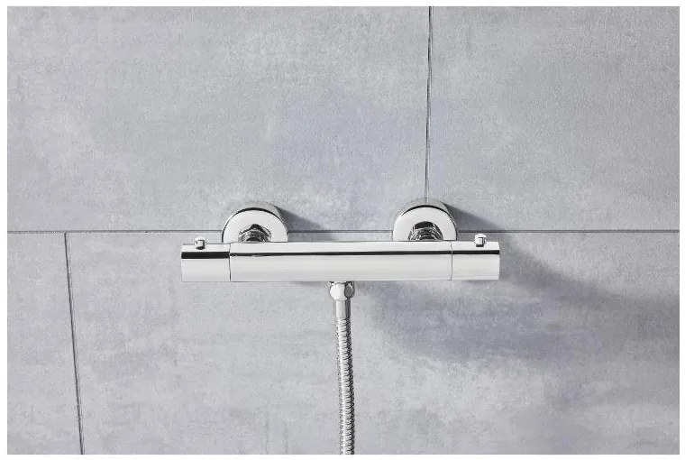 Livarno home Sprchová/Vaňová batéria s termostatom (sprchová batéria, chrómová) (100393709)