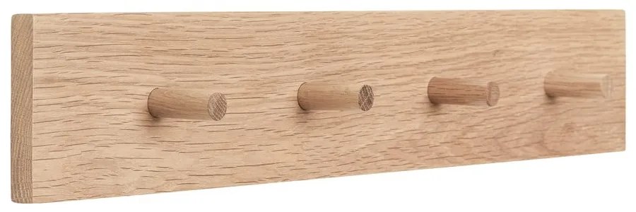 Nástenný vešiak z dubového dreva v prírodnej farbe Folk – Hübsch