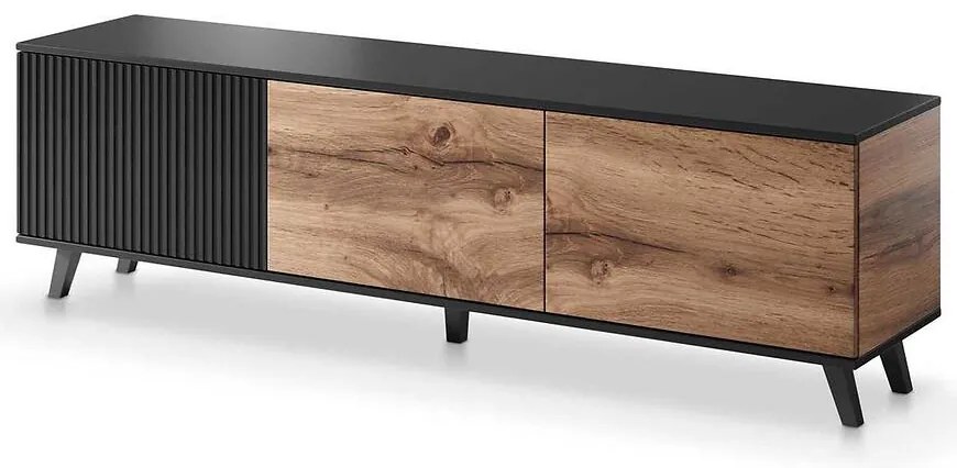 TV stolík -2 Random wotan/čierna