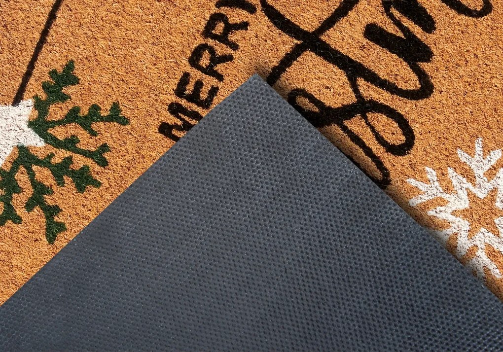 Hanse Home, Rohožka Trpaslík s darčekmi 106194 - na von aj na doma, 40x70, hnedá, chodba / predsieň