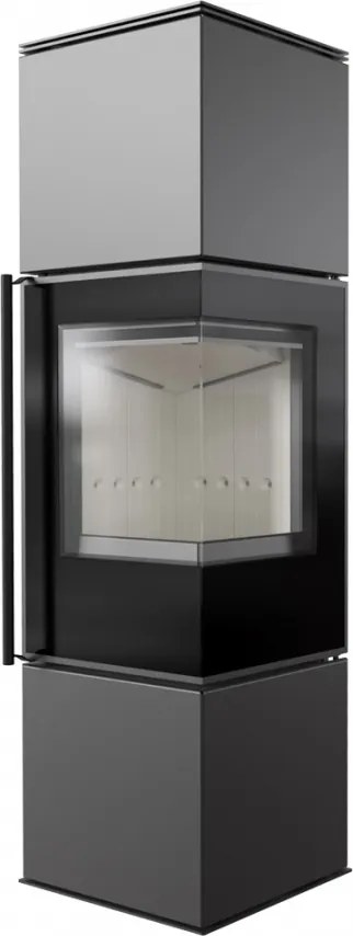 Kratki Krbové kachle REN M pravé, 7,3 kW, 150 Ø, čierne