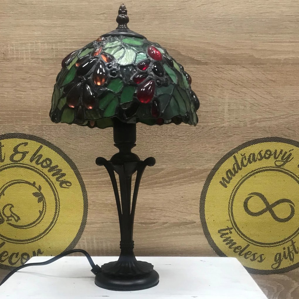 Lampa tiffany stolová WINE Ø20*38