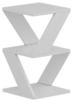 Odkladací stolík ALBENI 50x30 cm biela