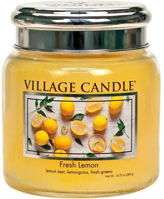 VILLAGE CANDLE Sviečka Village Candle - Fresh Lemon 389g