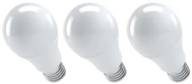 EMOS Súprava 3x LED žiarovka CLS A60, E27, 10,5W, neutrálna biela / denné svetlo