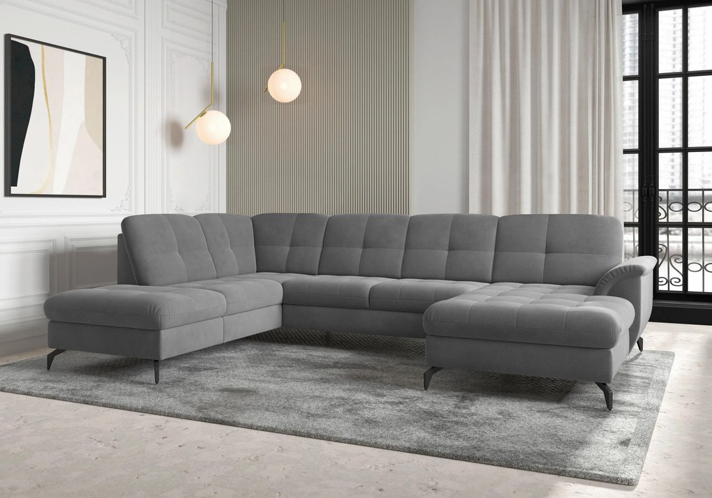 XXXLutz SEDACIA SÚPRAVA, textil, sivá Sit & More - Sedačky - 00014401333L