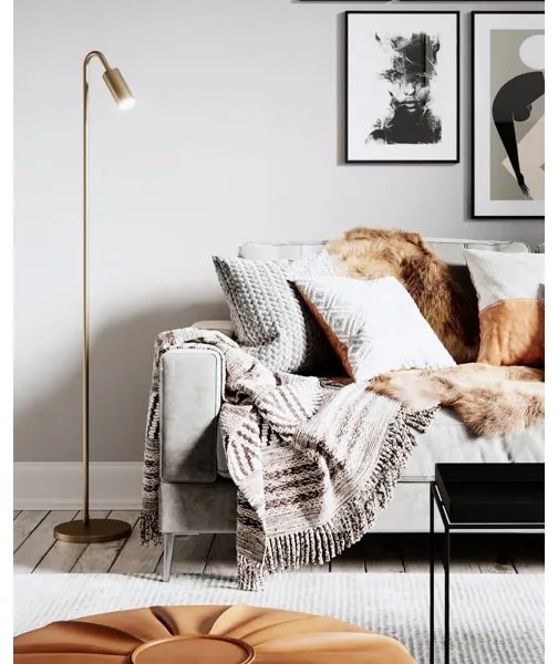 ByRydens 4100950-6503 - Stojacia lampa CURVE 1xGU10/7W/230V zlatá