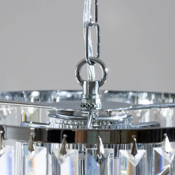 Brilagi - LED Krištáľový luster na reťazi MOZART 4xE14/40W/230V lesklý chróm