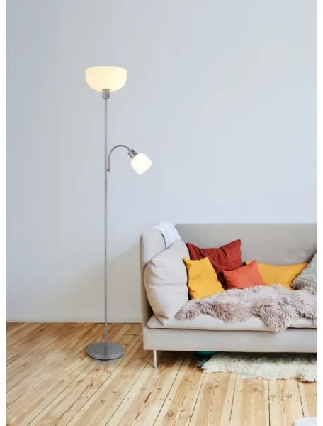 Globo 59947 - Stojacia lampa HINTON 1xE27/40W/230V + 1xE14/25W