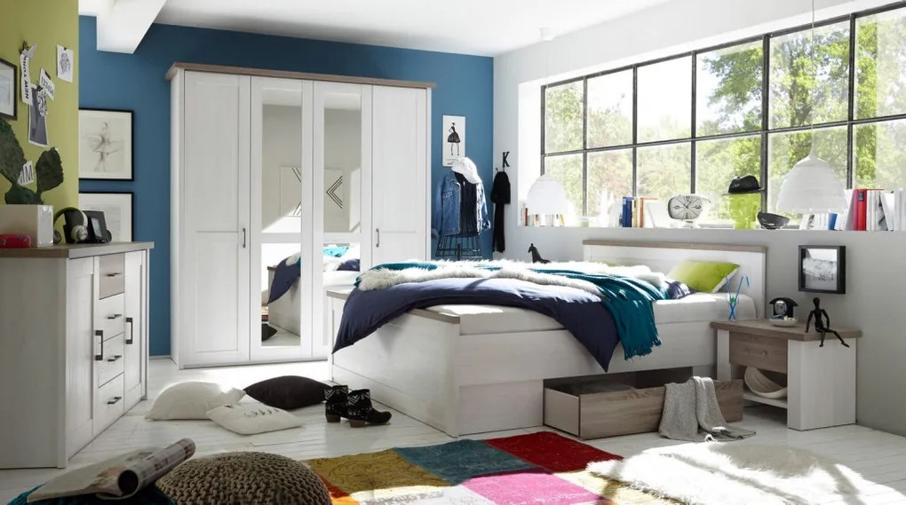 Šatníková skriňa Luca, 4-dverová