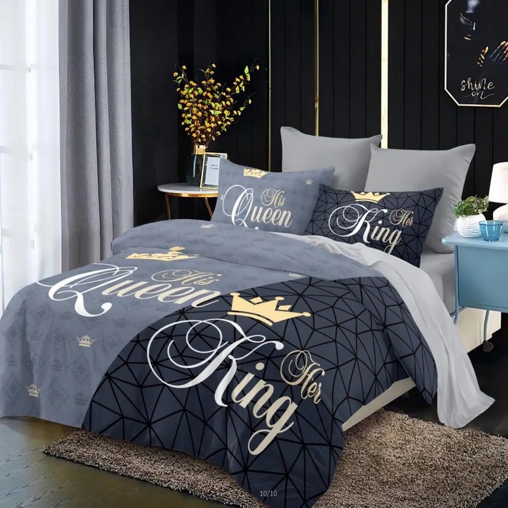 Francúzske obliečky Homa KING and QUEEN MODERN 6-dielna sada 200x220 cm