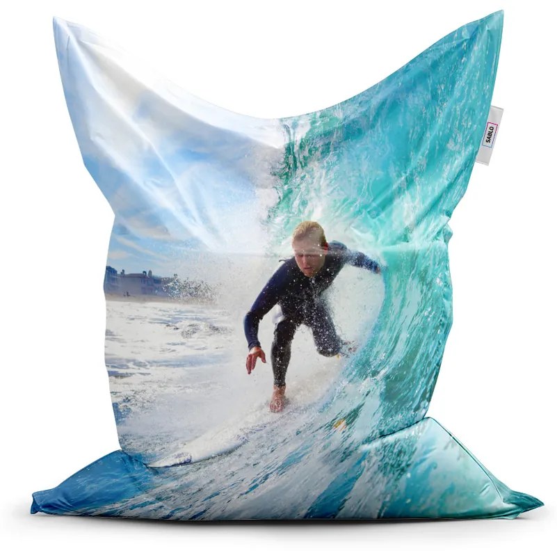 Sablio Sedací vak surfista na vlne - 150x100 cm