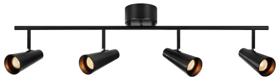 Markslöjd 108202 - Bodové svietidlo CREST 4xGU10/7W/230V čierna