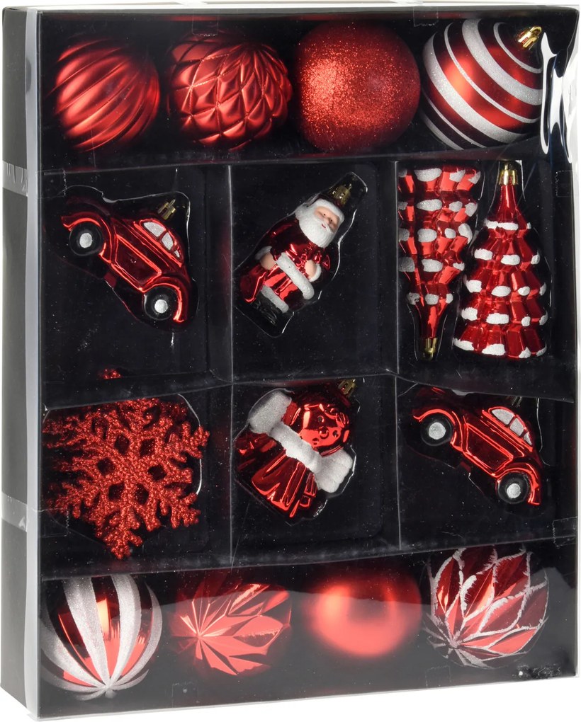 Home Styling Collection Sada vianočných ozdobí na stromček, 20 ks