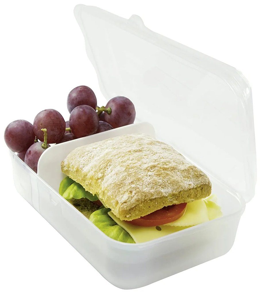 Rotho Desiatový box, delený s priehradkou, FUNBOX, 0,9 l