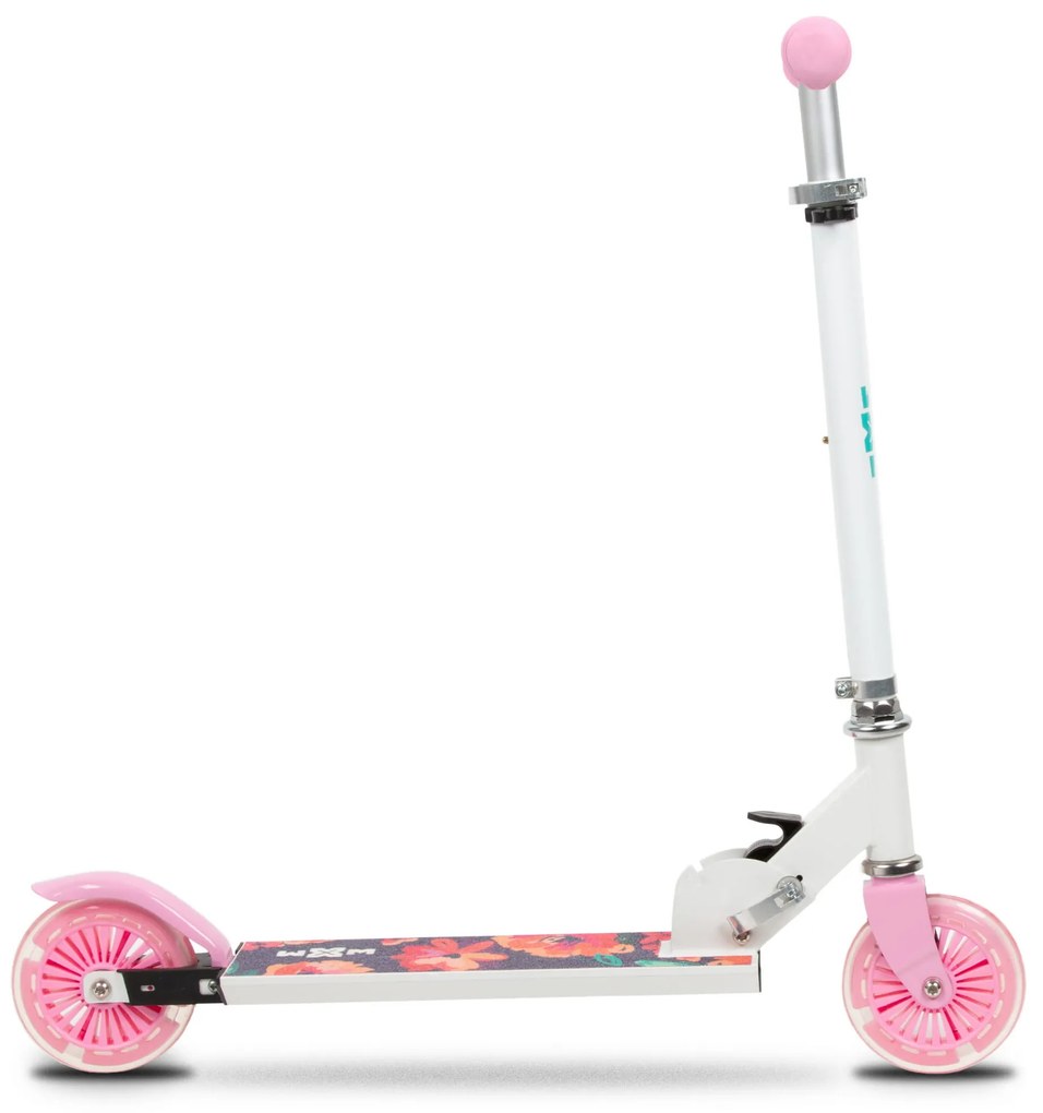 Kidwell Skladacia detská kolobežka SKIPO Floral WXM s LED kolesami ABEC-7 prw-00144384