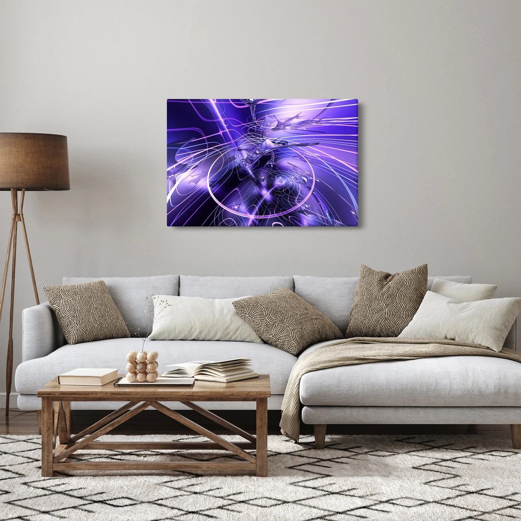 Obraz technické abstrakcie (90x60 cm)