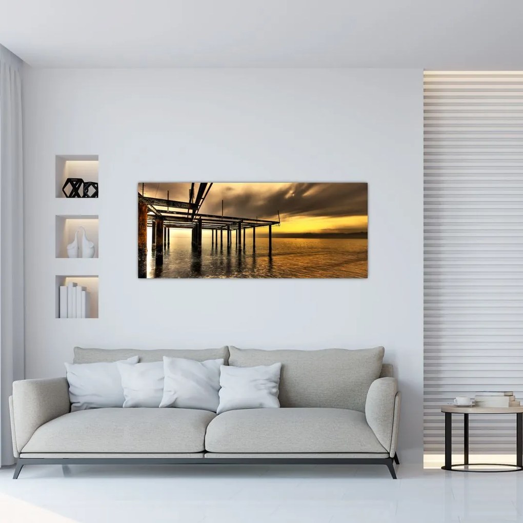 Obraz - Architektúra pri pobreží (120x50 cm)