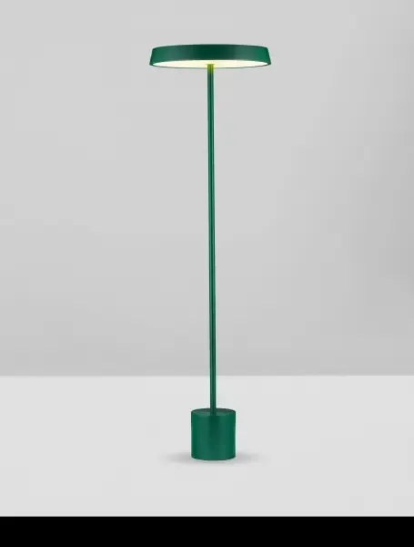 LED zeleno-čierna stojaca lampa Vetro