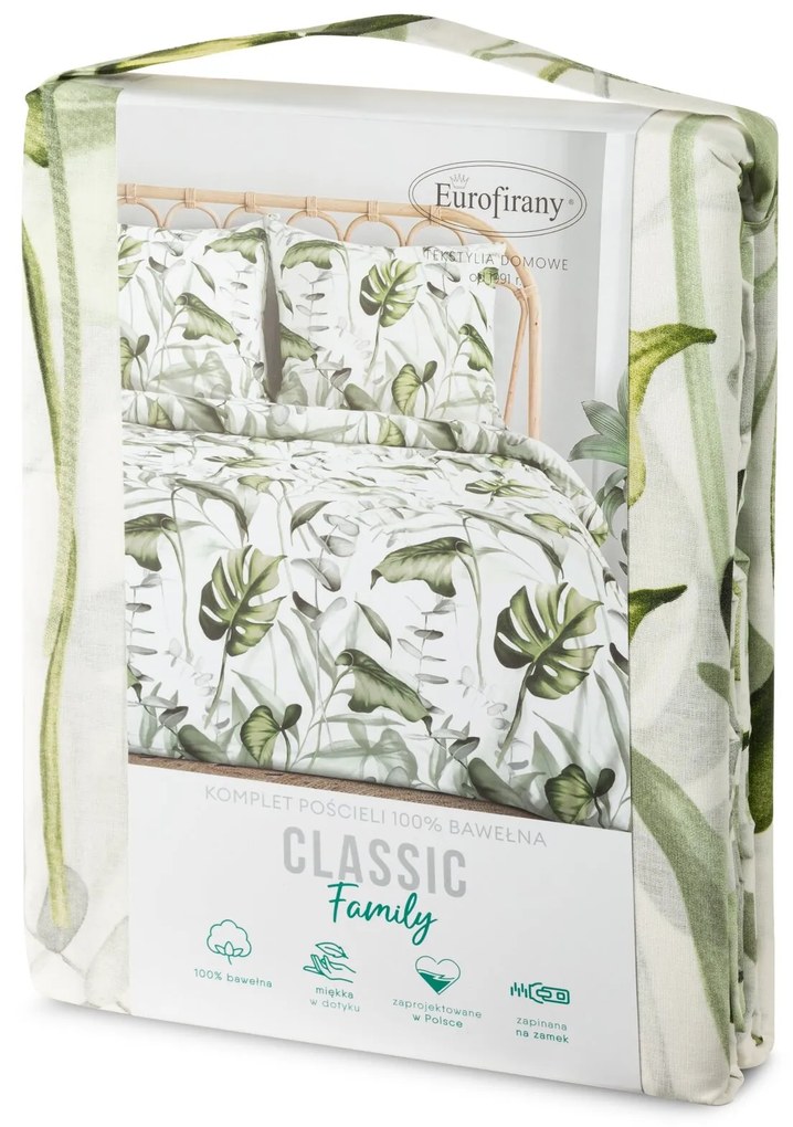 RENFORCÉ OBLIEČKY ELLEN 200X220 CM, 2 KS 70X80 CM LISTY