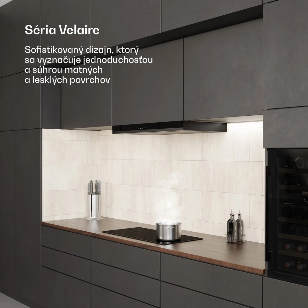 Klarstein Velaire úzka indukčná varná doska, elegantná, minimalistická, výkonná, 3 varné zóny, 5500 W, 80 cm