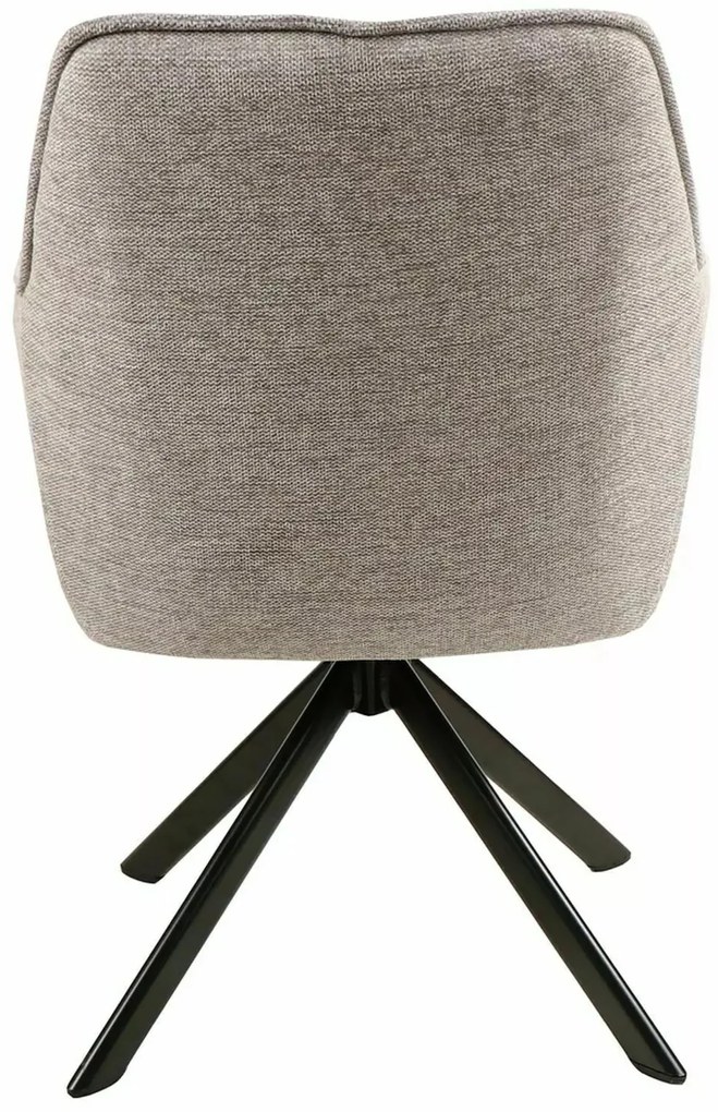 Otočné jídelní křeslo Notti šedé