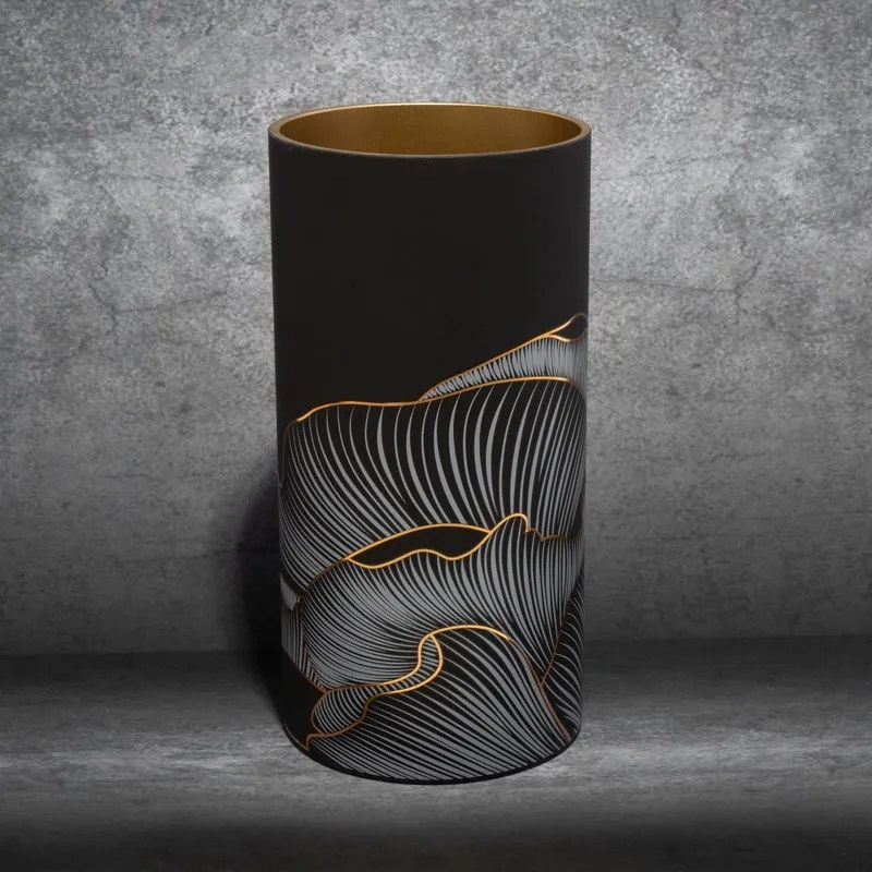 VÁZA LIMITED COLLECTION PEONIA1 1 15X30 ČIERNA