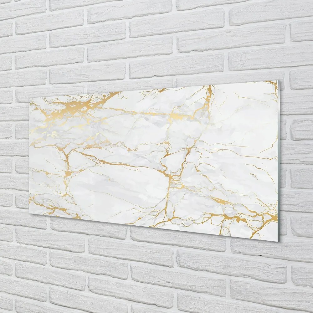 Obraz na skle Marble kamenný múr 125x50 cm