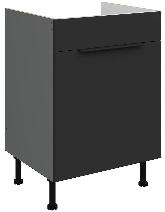 Kuchynská skrinka Aria-Bl/Ant Anti Fingerprint 60zl 1s Bb