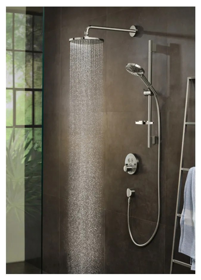 Hansgrohe Raindance S, hlavová sprcha 240 1jet so sprchovým ramenom, chrómová, HAN-27607000