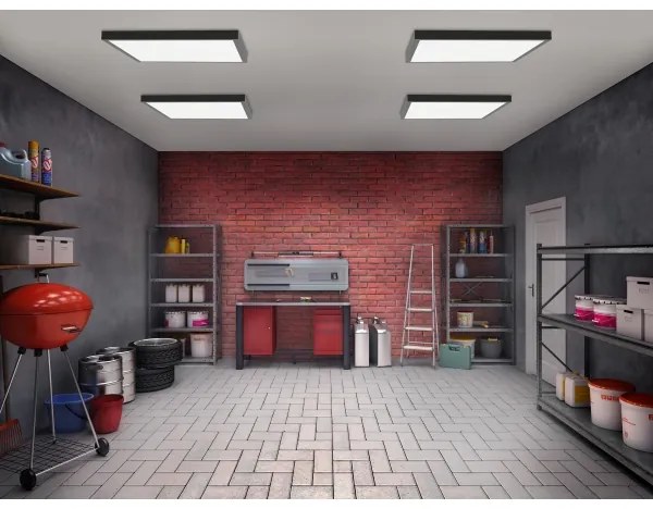 Brilagi - LED Kúpeľňové stropné svietidlo FRAME LED/50W/230V 60x60 cm IP44 čierna