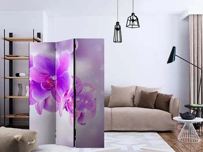 Paraván - Purple Orchids [Room Dividers]