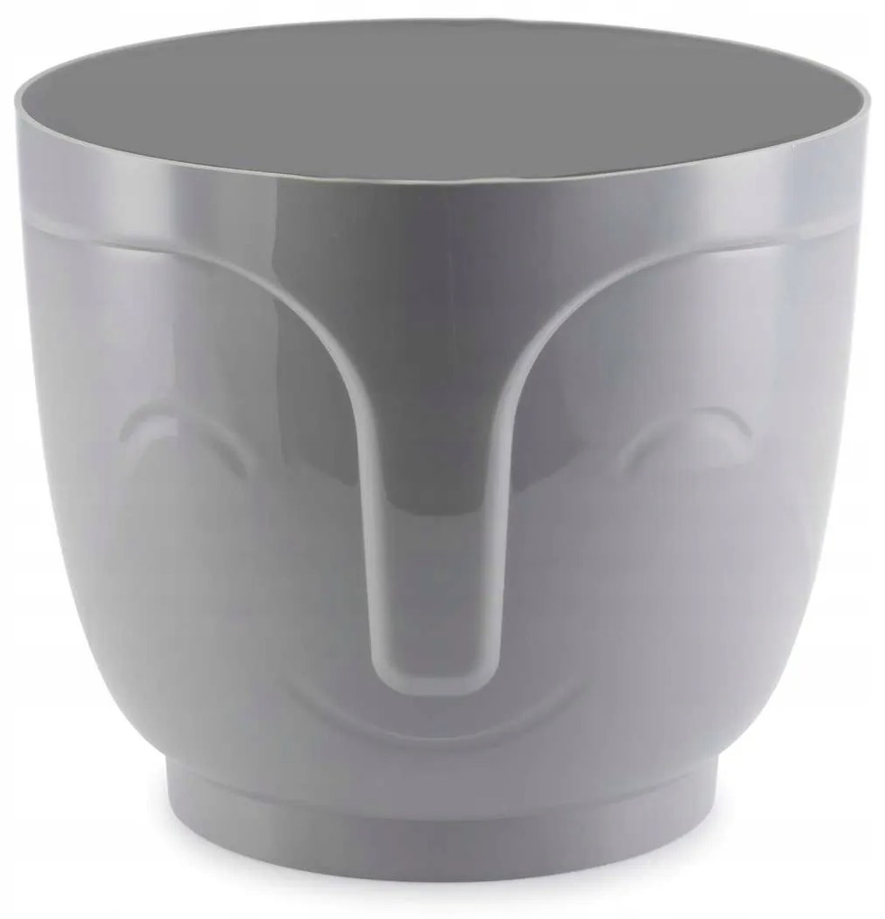 Kvetináč ZOE 16 cm sivý