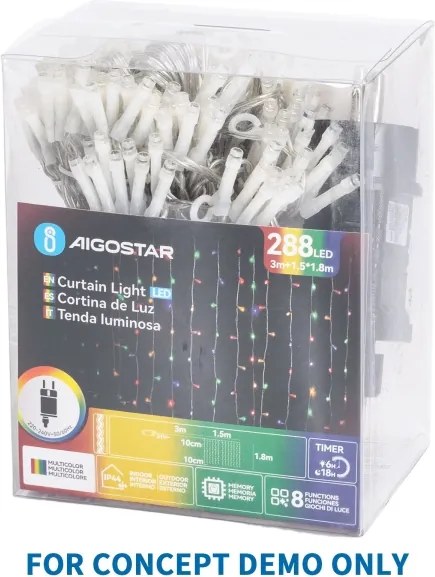 Aigostar - vonkajšia vianočná LED reťaz 750×LED/8 funkcií 78 m IP44 teplá biela
