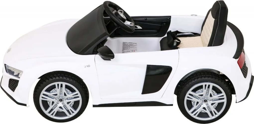 Ramiz Elektrické autíčko Audi R8 Lift biele + diaľkové ovládanie