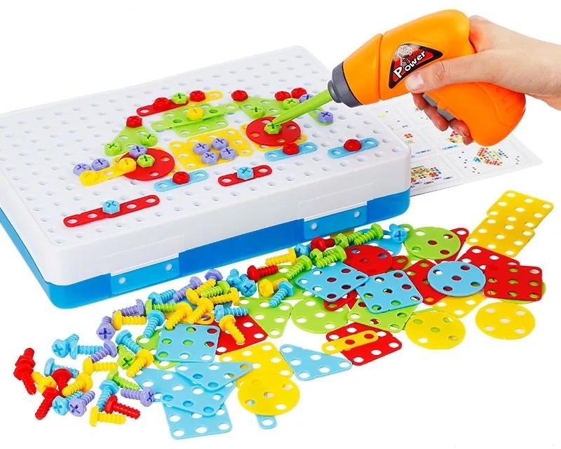 KIK Puzzle plastové bloky so skrutkovačom, KX7838