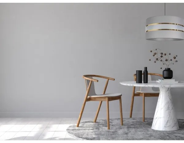 Luster na lanku CORAL 1xE27/60W/230V pr. 40 cm šedá