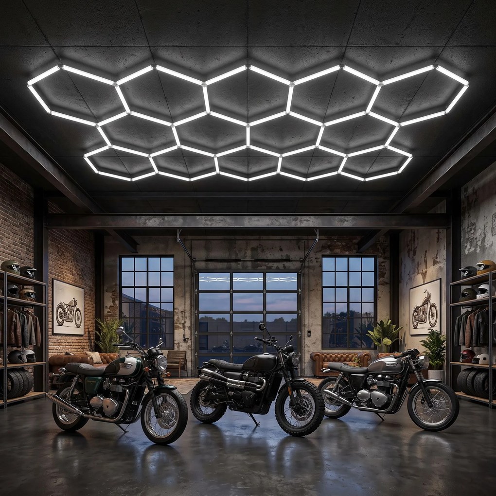 Toolight Toolight, LED stropné svietidlo HEXAGON, JNH052-H, biela, OSW-56244