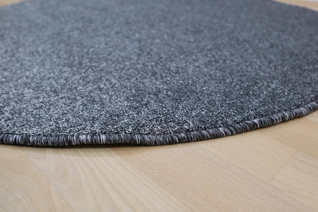 Vopi, Kusový koberec Apollo Soft antra kruh, 100x100 (priemer) kruh, šedá, chodba / predsieň