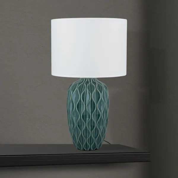 Orion - Stolná lampa TORTUGA 1xE27/40W/230V zelená/biela