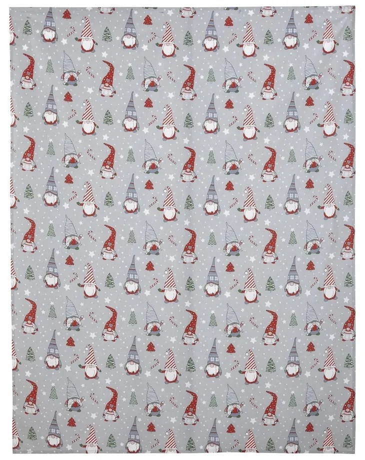 Bavlnený obrus s vianočným motívom 137x178 cm Gnomes - Catherine Lansfield