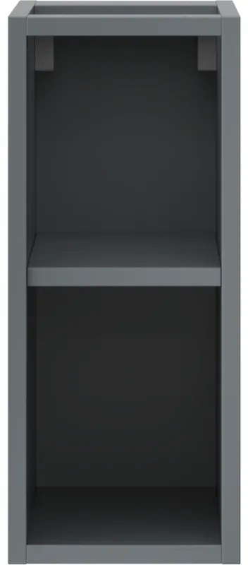 Mexen Box-A, otvorená skrinka s policou 20 cm, grafitová matná, 91AX2-0200-470-0-66