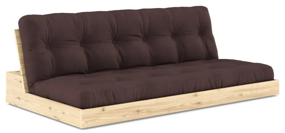 Tmavohnedá rozkladacia pohovka 196 cm Base – Karup Design