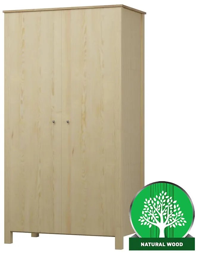 Skriňa II Oskar 90x180x53 borovica