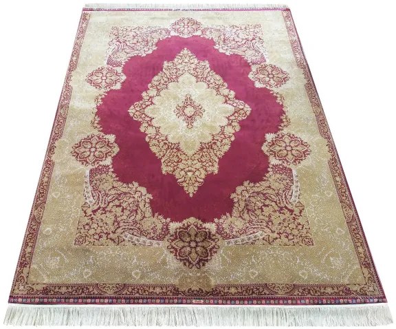 Koberec Exkluzívny Qum Silk 02 čevený