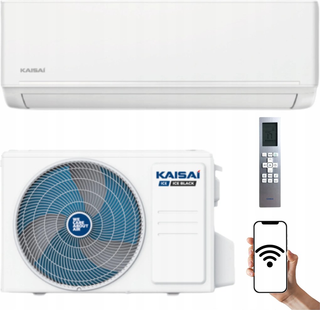 Nástenná klimatizácia do domácnosti Kaisai Ice 3,5kW 40m2 Wifi Ohrev BioHEPA